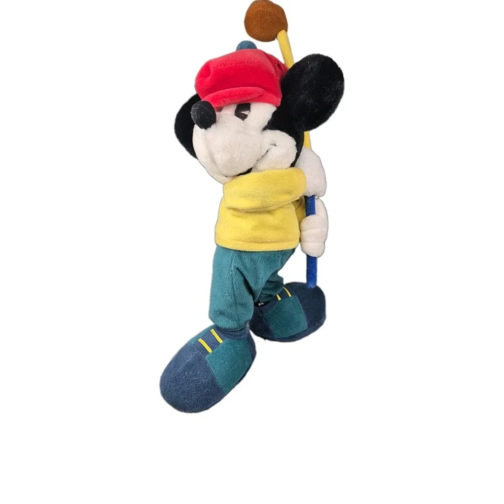 Disney Store Vintage Mickey Mouse Golfer plush toy